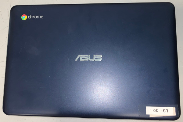 Chrome. ASUS C201PA-DS02. A sticker says LS 30.